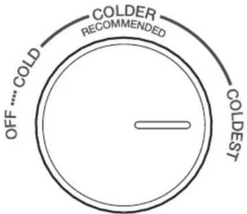 CONTINENTAL EDISON CEFC293NFIXD - Temperature setting of the Fridge Compartment - 1