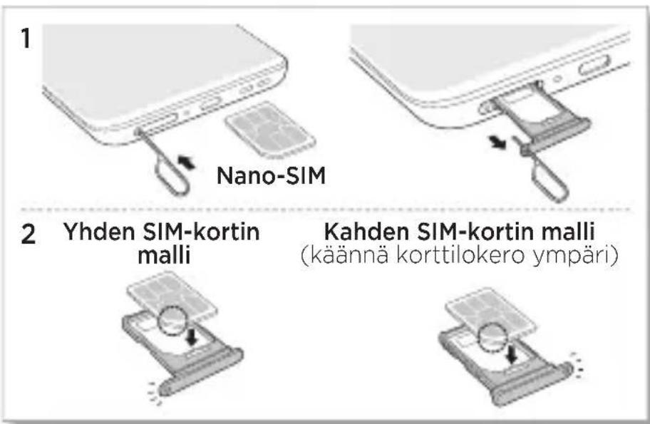 MOTOROLA Edge 50 Fusion - Asenna kortit ja kytke virta - 1