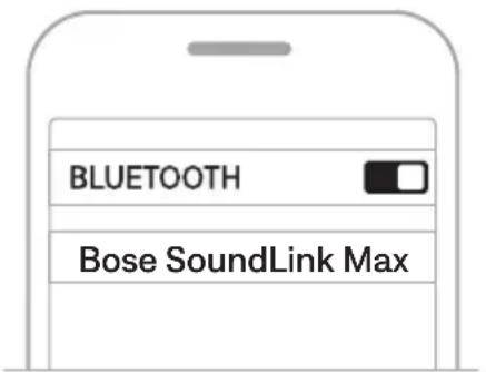 BOSE SoundLink Max - Använda enhetens Bluetooth-inställningar - 2