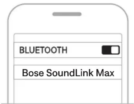 BOSE SoundLink Max - Verwenden der Bluetooth-Einstellungen Ihres Geräts - 2