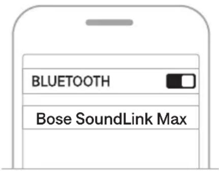 BOSE SoundLink Max - Via enhetens Bluetooth-innstillinger - 2