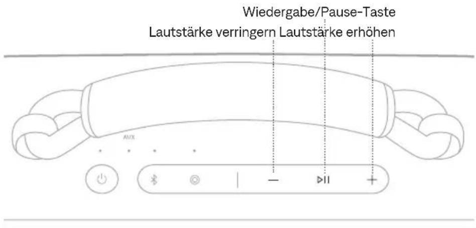 BOSE SoundLink Max - MEDIENWIEDERGABE UND LAUTSTÄRKE - 1