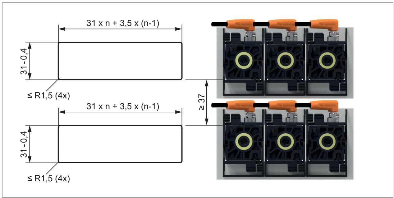IFM PQC819 - Montagem em painel de controle - 4