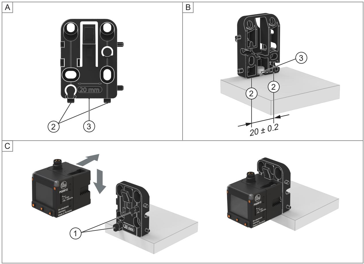 IFM PQC819 - 卓上取付け - 1