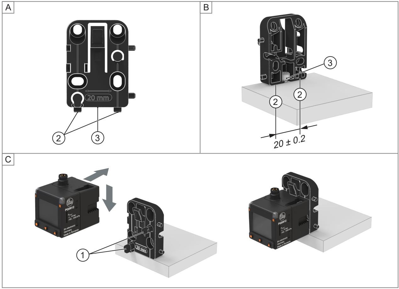 IFM PQC819 - Table mounting - 2