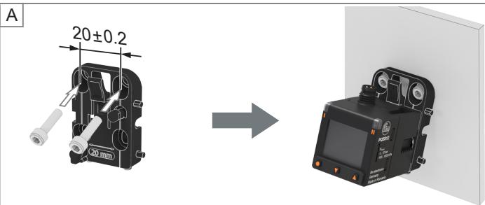 IFM PQC819 - 마운팅 브래킷으로 후면 벽에 장착 - 4