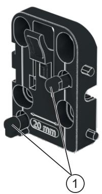 IFM PQS816 - Montagem na placa traseira com suporte de montagem - 3