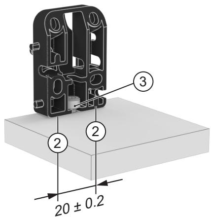 IFM PQC812 - Montagem sobre uma mesa - 3