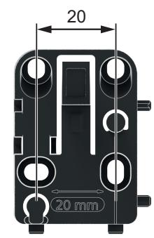 IFM PQC812 - Montaggio su pannello con staffa di montaggio - 2