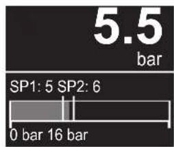 5.5 bar SP1: 5 SP2: 6 0 bar 16 bar