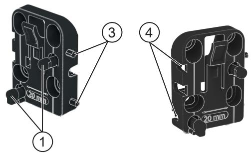 IFM PQS819 - Rear wall mounting with mounting bracket - 10