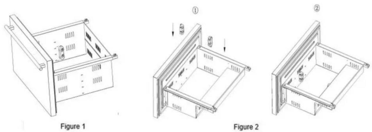 FRIGELUX RE2T136A - Drawer Divider Installation for model RE2T136A: - 1