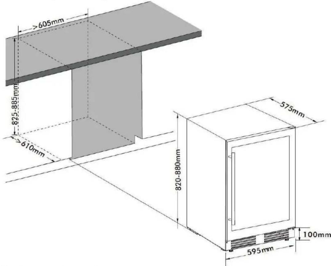 FRIGELUX RETT136A - Umiestnenie - 1