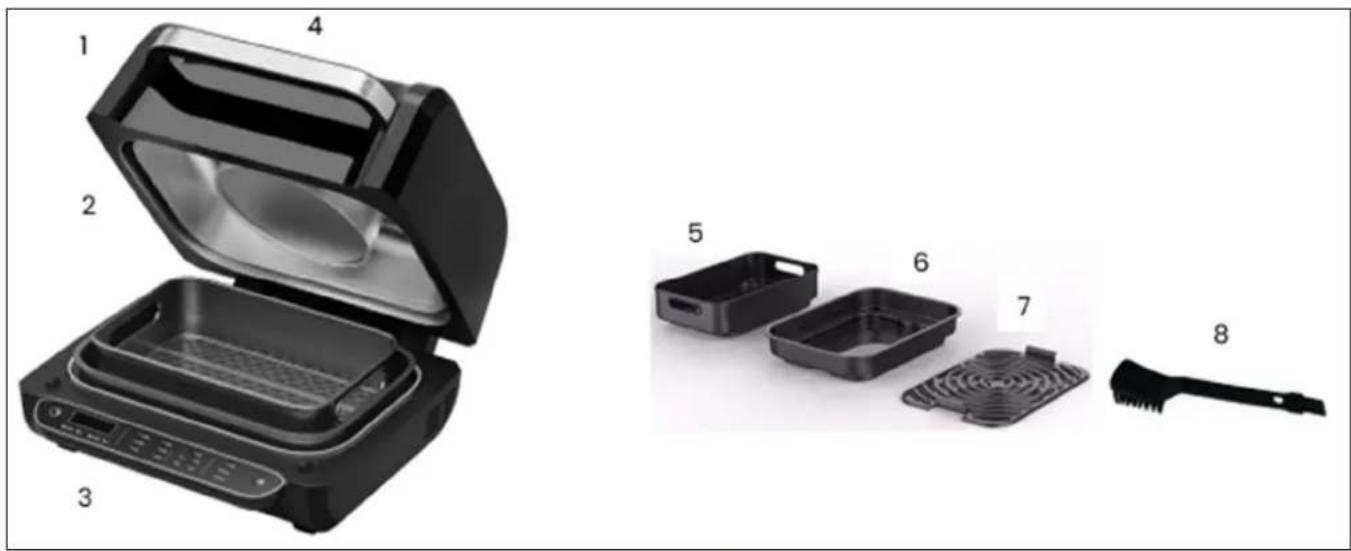LIVOO DOC305 - Friteuse sans huile Grill 6 L Air fryer Grill 6 L - 2