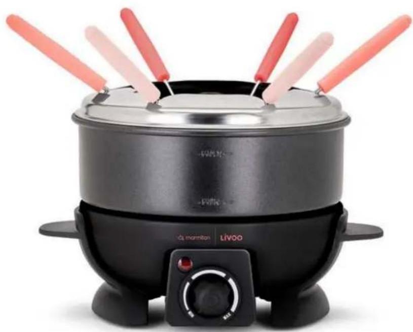LIVOO DOC308 - Appareil à fondue électrique - Livoo x Marmiton - 1