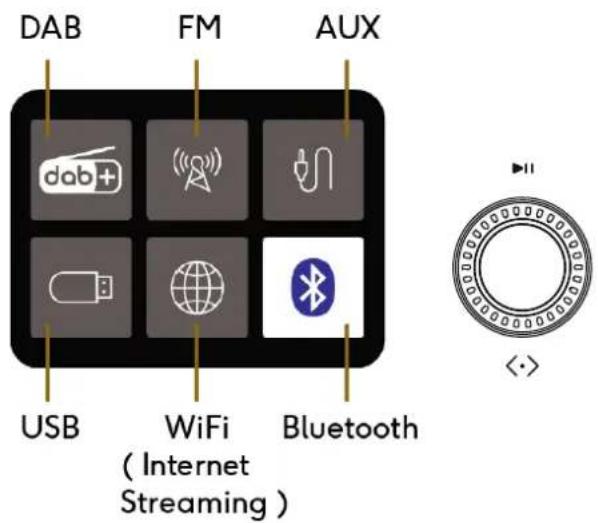 ROBERTS Revival Icon - Sélectionnez la source audio - 2