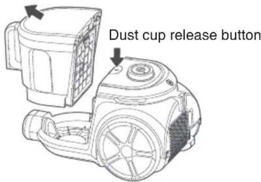EUREKA NEN180 - Emptying the dust cup - 1