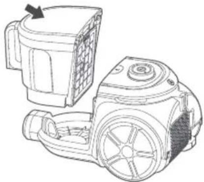 EUREKA NEN180 - Emptying the dust cup - 3