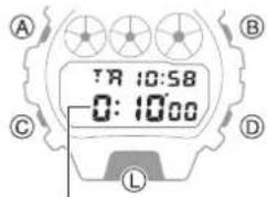 CASIO G-Shock GM-6900 - Utilisation de la minuterie - 1