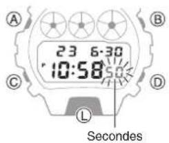CASIO G-Shock GM-6900 - - Basculement entre le mode Indication de l'heure 12 heures et 24 heures - 1