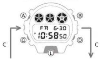 CASIO G-Shock GM-6900 - Navigation entre les modes - 1