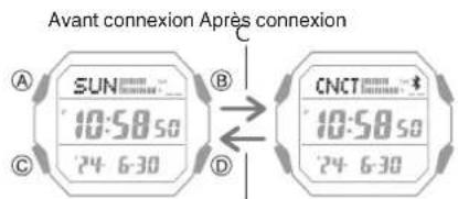 CASIO G-Shock GD-B500 - - Connexion à un téléphone - 1