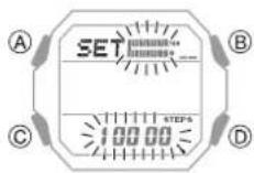 CASIO G-Shock GD-B500 - Spécification d'un objectif de pas quotidien - 2