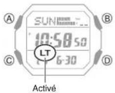 CASIO G-Shock GD-B500 - - Configuration de l'éclairage automatique - 1