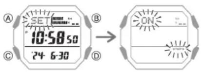 CASIO G-Shock GD-B500 - Configuration des réglages de la fonction d'économie d'énergie - 1
