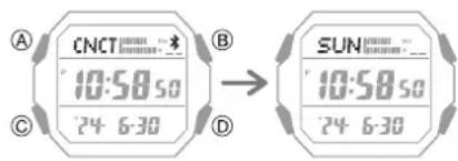 CASIO G-Shock GD-B500 - Déconnexion de votre téléphone - 1