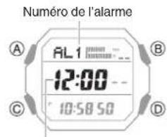 CASIO G-Shock GD-B500 - Configuration des réglages de l'alarme - 1