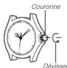 CASIO Edifice EFB-680 - Fonctionnement de la couronne - 1