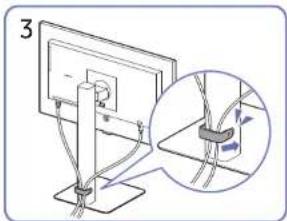 SAMSUNG S24D600U - Regroupement des cables - 3