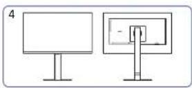 SAMSUNG S24D600U - Fixation du socle - 5