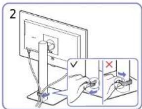 SAMSUNG S24D600U - Regroupement des cables - 2