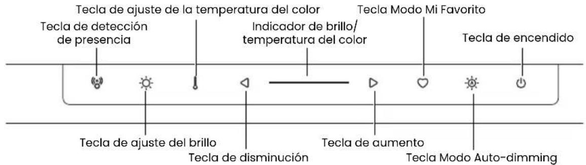 BENQ ScreenBar Pro - Controles del cabezal de la lámpara - 1