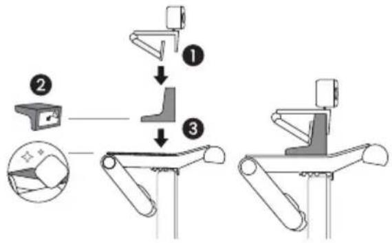 BENQ ScreenBar Pro - Installing the Webcam Accessory - 2