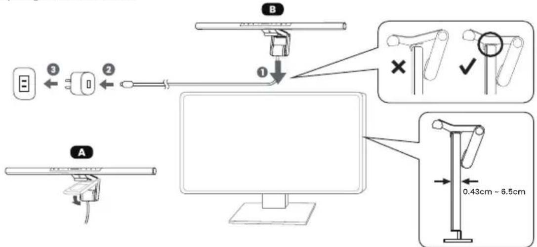 BENQ ScreenBar Pro - Installation - 1