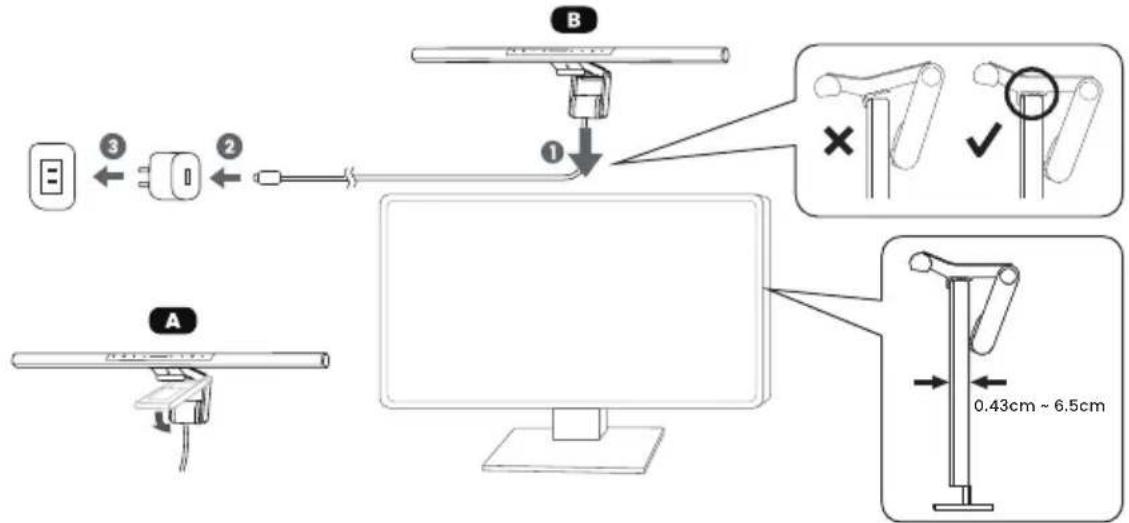 BENQ ScreenBar Pro - Instalación - 1