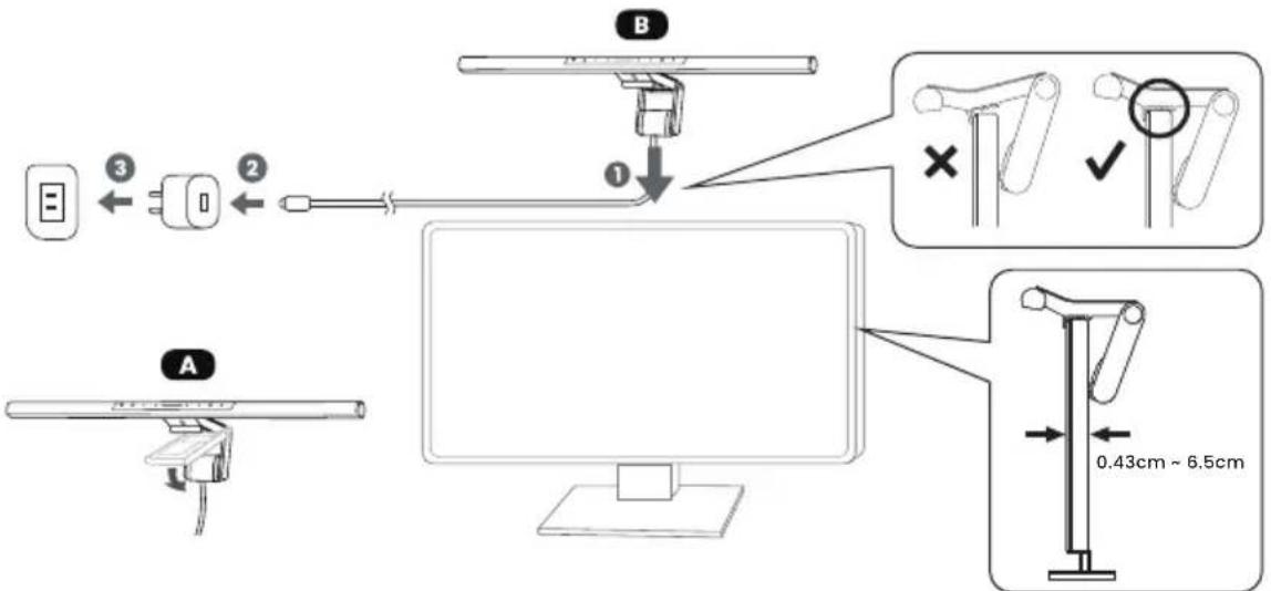 BENQ ScreenBar Pro - Installazione - 1
