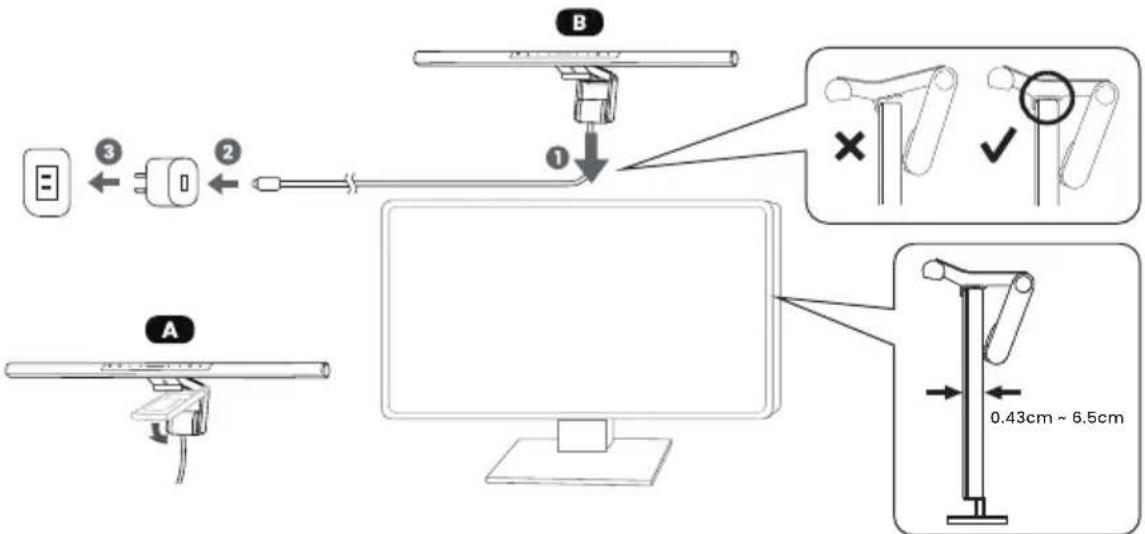 BENQ ScreenBar Pro - Einbau - 1