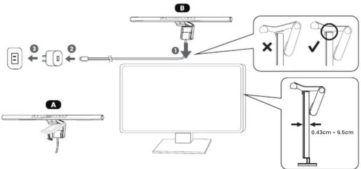BENQ ScreenBar Pro - Installatie - 1