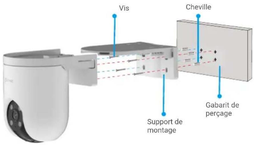 EZVIZ H8c Pro 2K - Montage au plafond/mural - 2