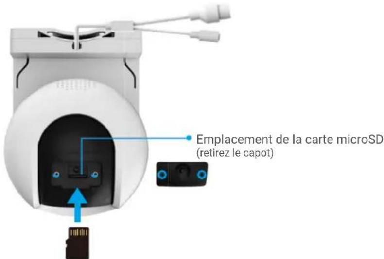 EZVIZ H8c Pro 2K - Installation de la carte Micro SD (en option) - 1