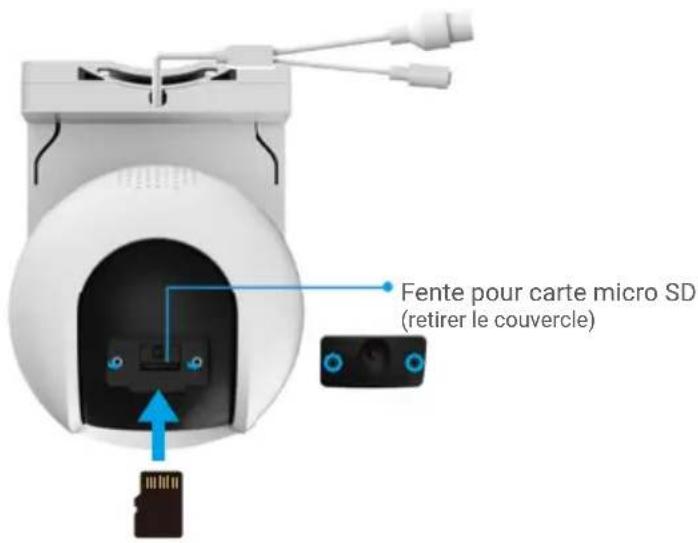 EZVIZ H8c Pro 2K+ - Installation de la carte micro SD (en option) - 1