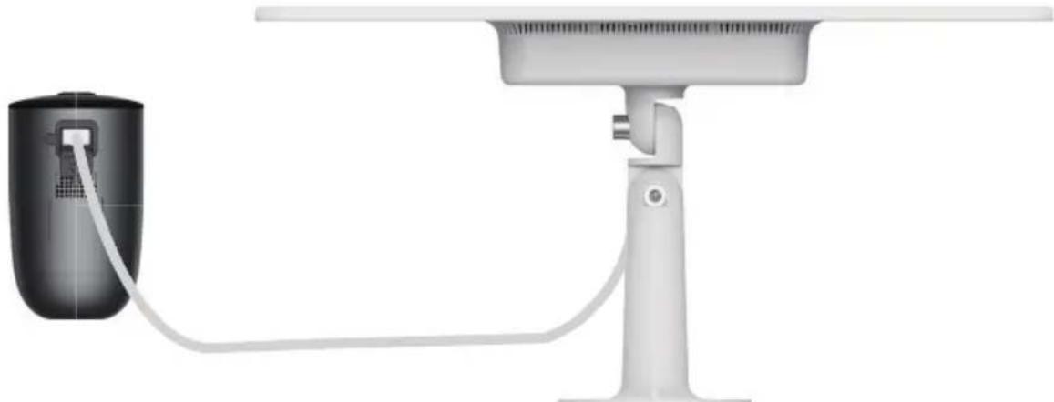 EZVIZ 12W Battery Solar Panel - Connectez-le à votre caméra de batterie - 1