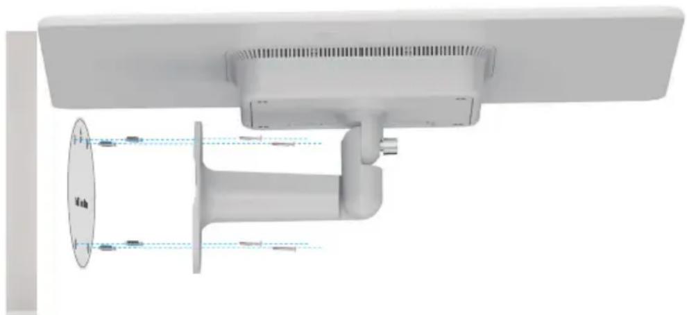 EZVIZ 12W Battery Solar Panel - Option 1: Montage mural - 1