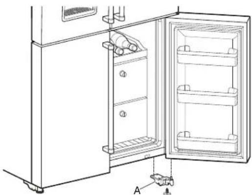 KITCHENAID KRQC736RPS - Retirar y volver a colocar la puerta del congelador/zona de temperatura flexible - 2
