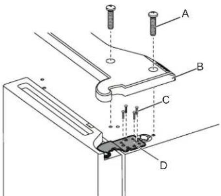 KITCHENAID KRQC736RPS - Cómo quitar la puerta del lado derecho - 1