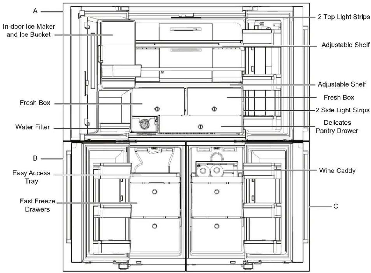 KITCHENAID KRQC736RPS - PARTS AND FEATURES - 1